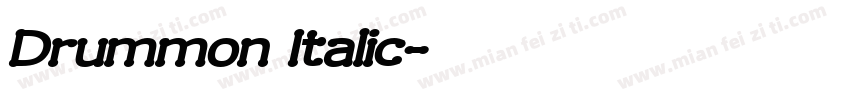 Drummon Italic字体转换